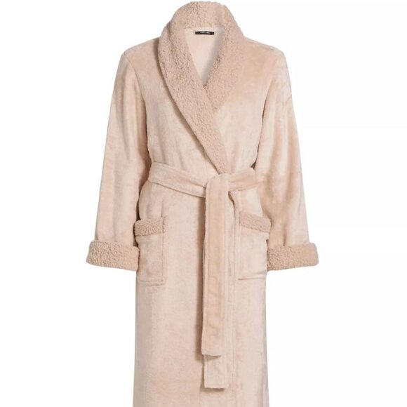 Natori Plush Sherpa Robe in Pink Size Small - Picture 3 of 13
